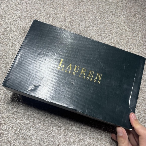 Lauren Ralph Lauren Wedge Shoes Womens Size 7.5 Black Ilene Espadrille Sandals - Picture 10 of 14